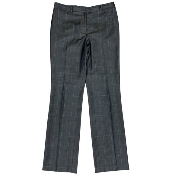 Women's BROOKS BROTHERS Slim Lucia Fit Brown Plaid Wool Pants |‎ Size 6 - Picture 1 of 9